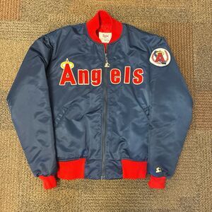 Vintage 80s Starter California Angels MLB Jacket Blue Red XL Baseball